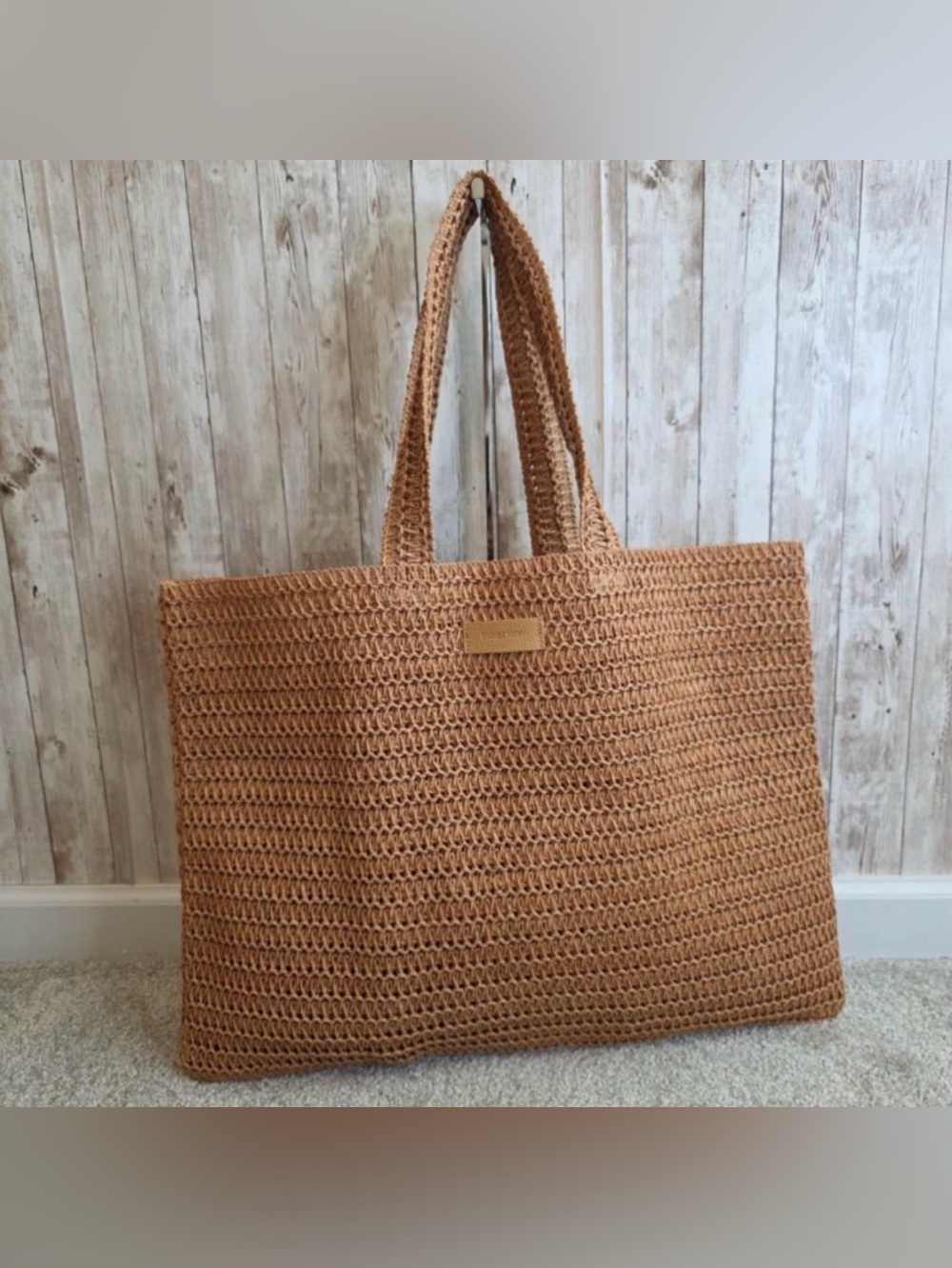 Burberry Woven Tote Bag - Picture 8 of 9